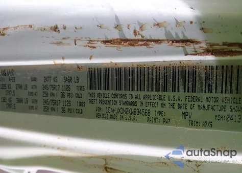 2019 Jeep Wrangler Unlimited Sport S 4X4 z USA, uszkodzony, nr VIN 1C4HJXDN2KW634568